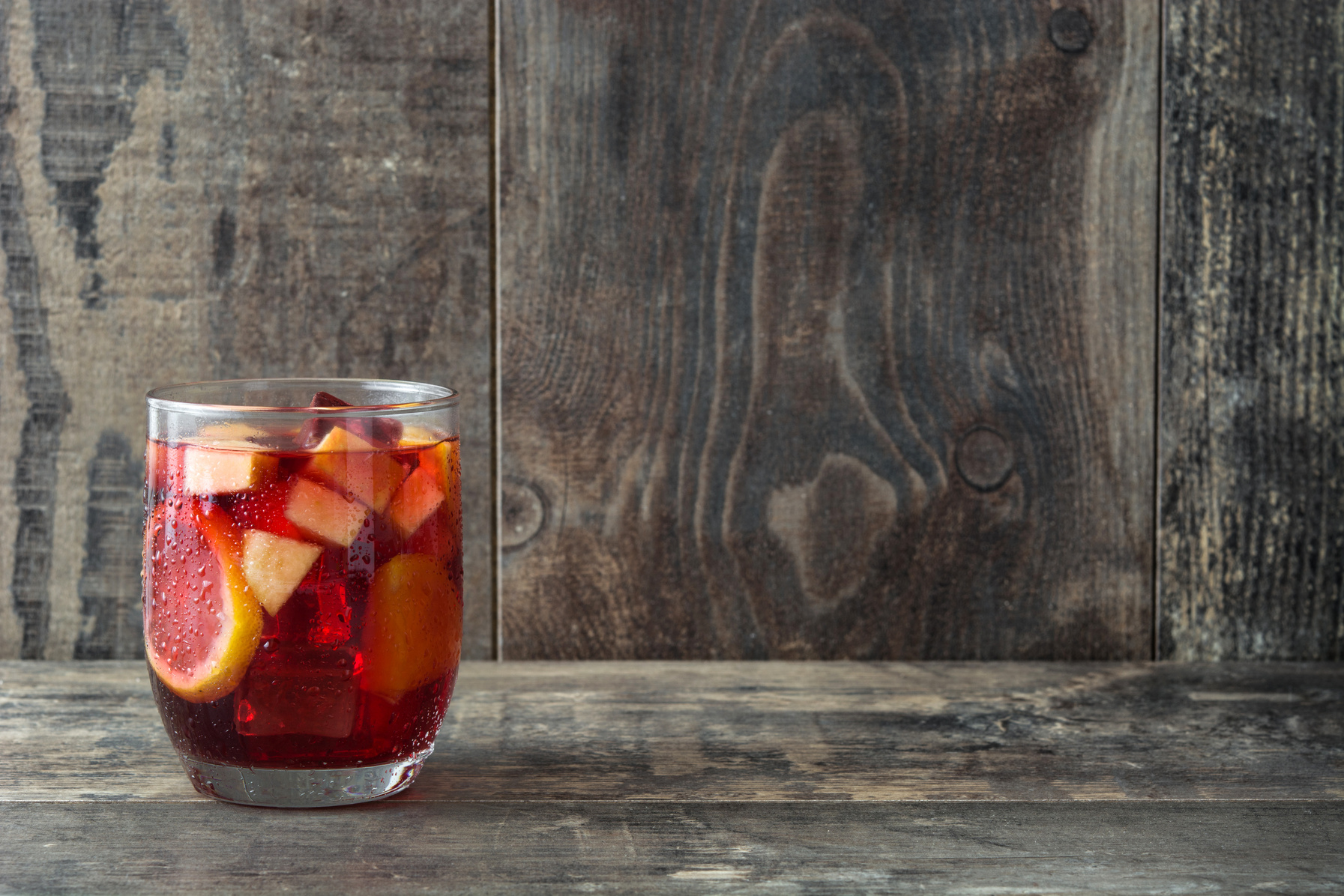 Sangria drink in glass